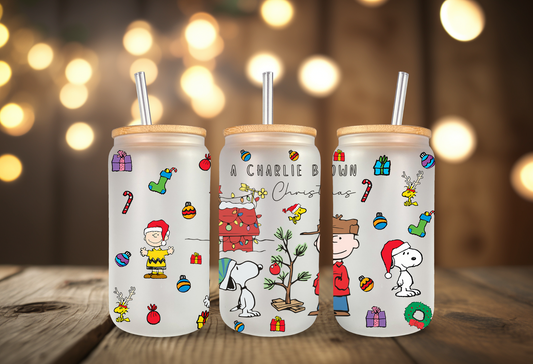 Peanuts Glass can