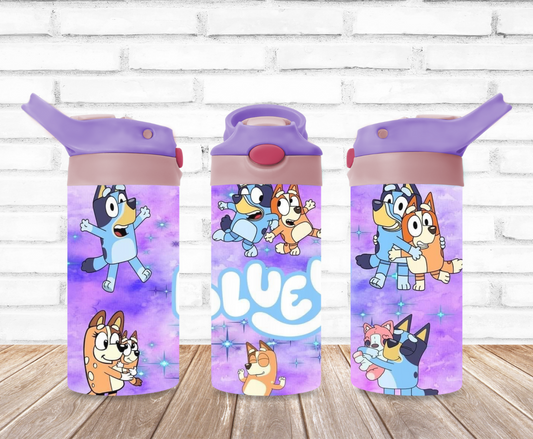 Bluey Purple Kids Tumbler!!