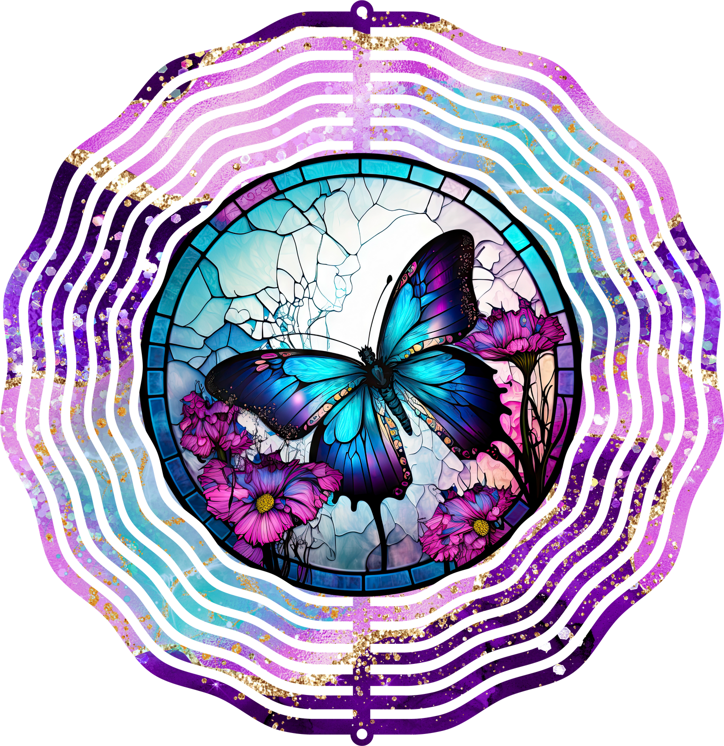 Butterfly Purple Wind spinner!!