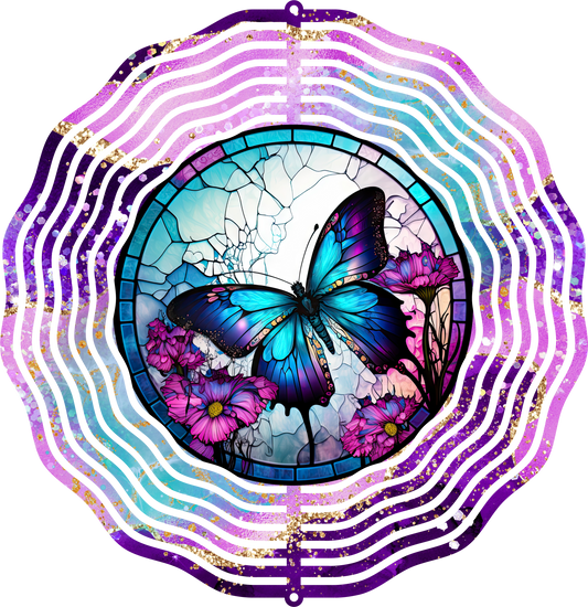 Butterfly Purple Wind spinner!!