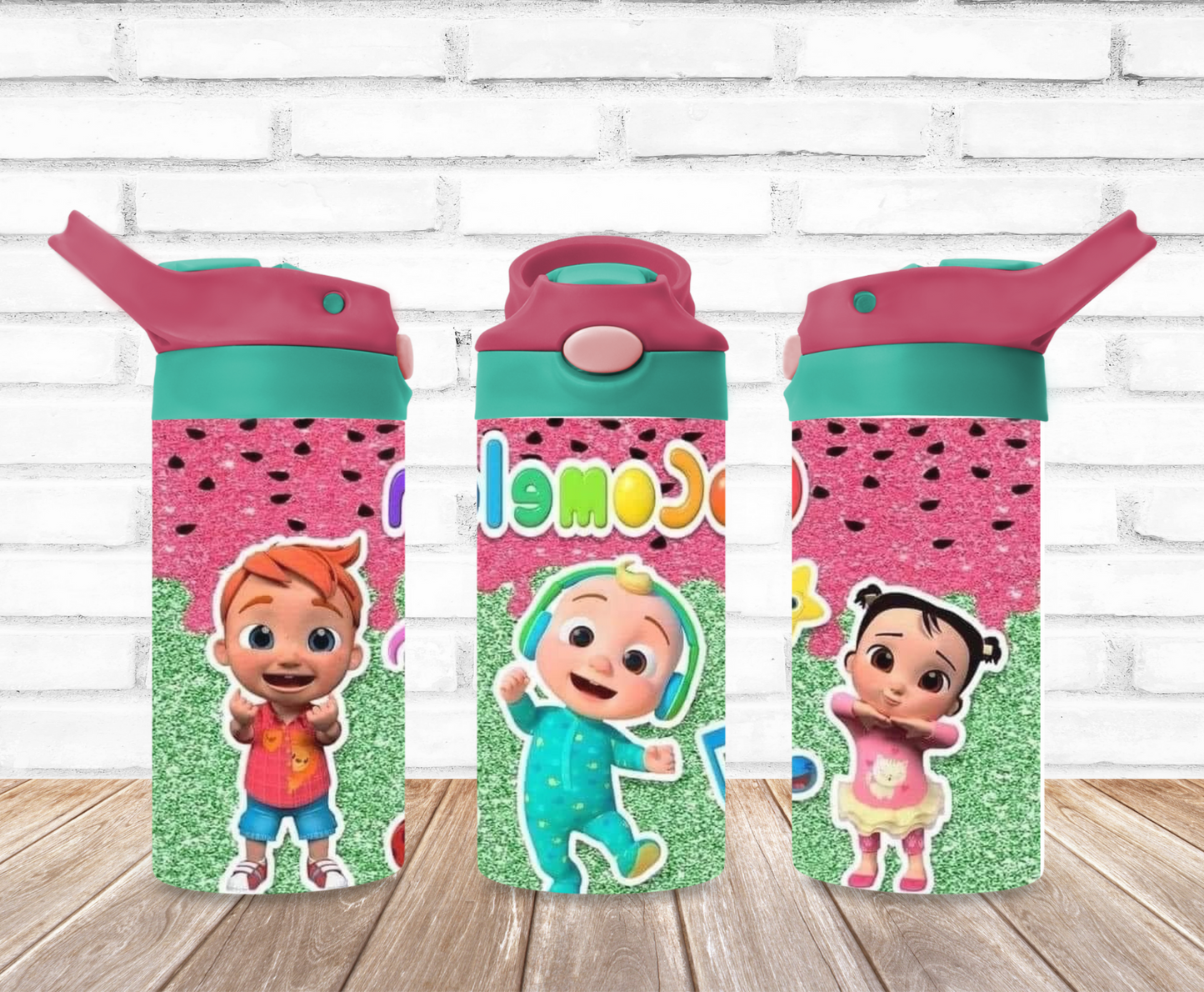 Cocomelon Pink Kids Tumbler!!