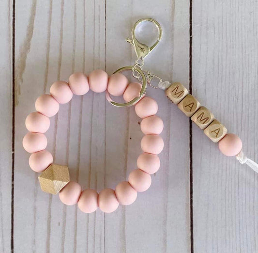 Blush Pink Mama Keychain